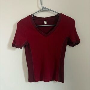 KOTN Two Tone V Neck Tee